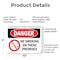 Signmission No Smoking On These Premises Danger Sign, Plastic, 10in W x 7in L, 2PK OS-2PACK-DS-P-710-L-1474 - alternate 6
